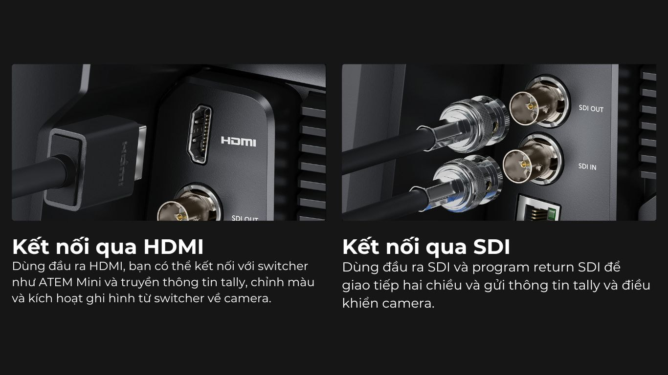 Blackmagic Studio Camera 6K Pro mang đến workflow broadcast tối ưu với 12G-SDI, Ethernet 10G và Blackmagic RAW.
