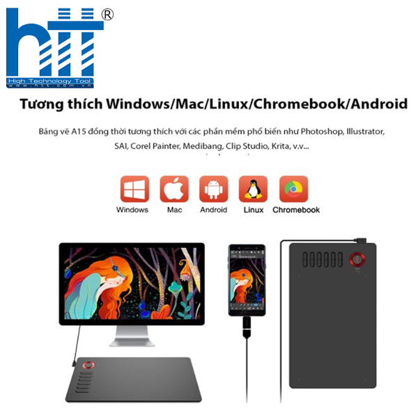 Hợp Thành Thịnh - Hợp Thành Thịnh - Bảng vẽ điện tử Veikk A15