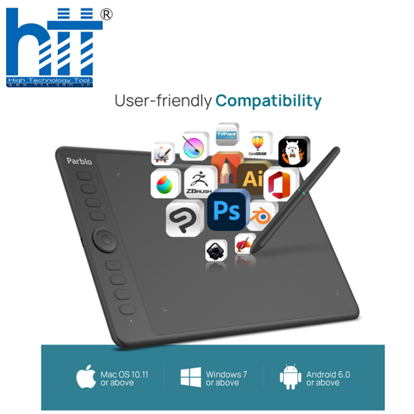 Hợp Thành Thịnh - Bảng vẽ điện tử Parblo Intangbo S