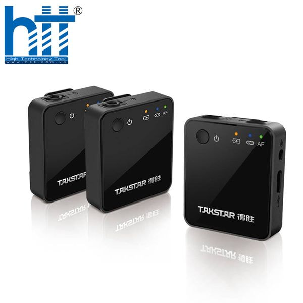 Takstar V1 – micro thu âm không dây kênh kép, âm thanh sống động cho mọi buổi quay.