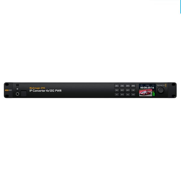 Blackmagic 2110 IP Converter 4x12G PWR – Giải pháp IP Broadcast 4K chuyên nghiệp cho studio hiện đại!