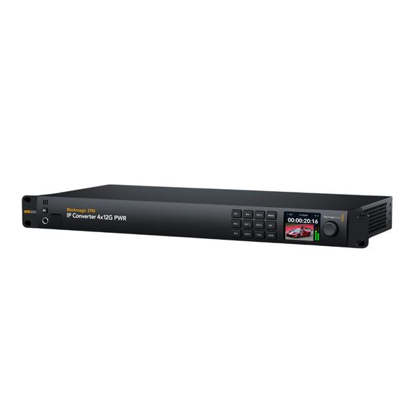 Nâng cấp hạ tầng SDI lên SMPTE-2110 dễ dàng với Blackmagic 2110 IP Converter 4x12G PWR.