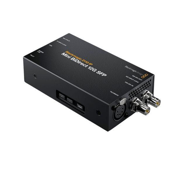 Triển khai SMPTE-2110 dễ dàng với Blackmagic 2110 IP Mini BiDirect 12G SFP.