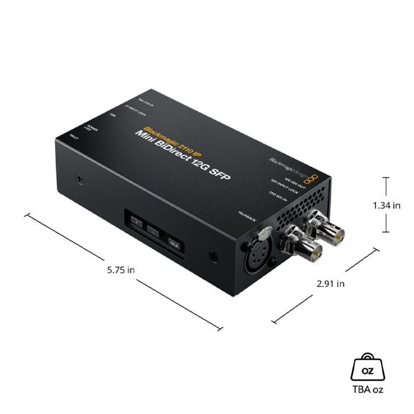 Converter 12G-SDI hỗ trợ talkback và tally dành cho hệ thống broadcast hiện đại.