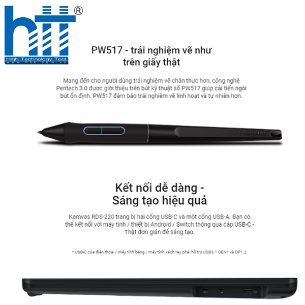 Hợp Thành Thịnh -Bảng vẽ điện tử Huion Kamvas 22 (RDS-220)