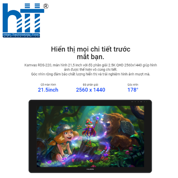 Hợp Thành Thịnh -Bảng vẽ điện tử Huion Kamvas 22 (RDS-220)