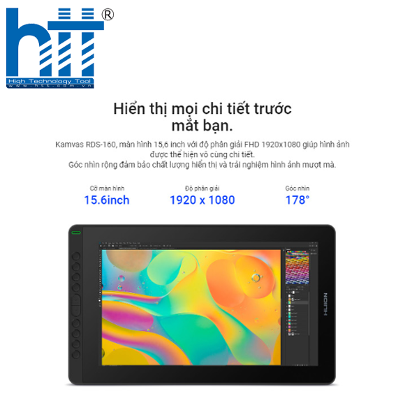 Hợp Thành Thịnh - Bảng vẽ điện tử Huion Kamvas 16 (RDS-160)