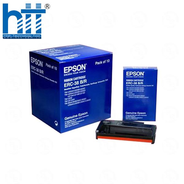Ruy băng Epson ERC38B/R – Mực in đen đỏ sắc nét cho TM-U220