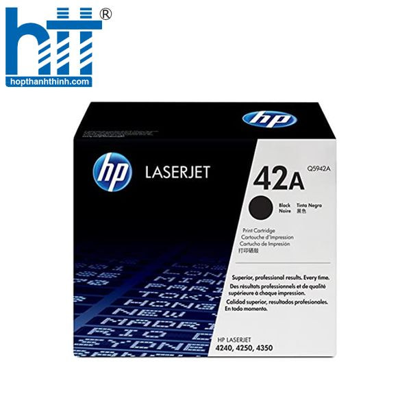 Hợp thành Thịnh-Mực in HP 42A Black Original LaserJet Toner Cartridge Q5942A
