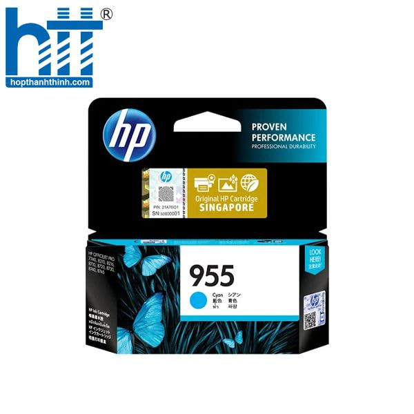 Hợp Thành Thịnh-Mực in HP 955 Cyan Original Ink Cartridge L0S51AA