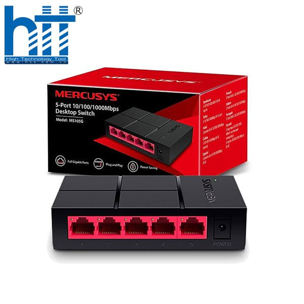 Switch Mercusys MS105G – Mở rộng mạng Gigabit dễ dàng
