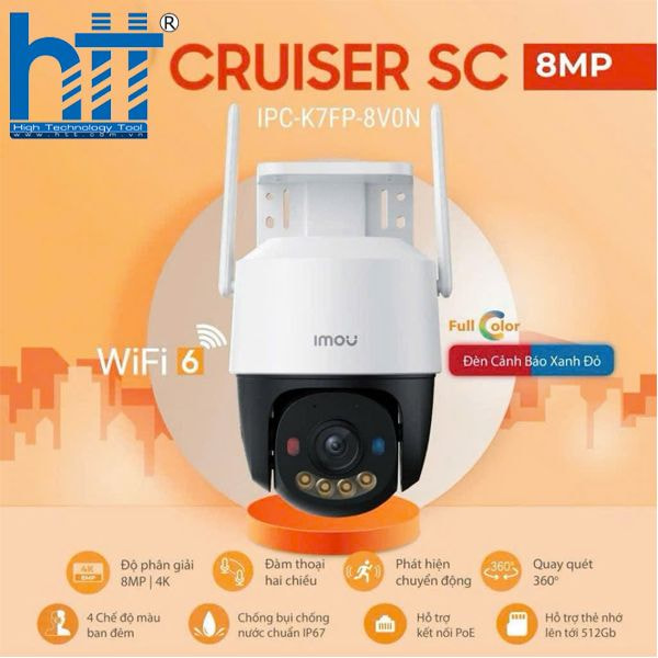 Imou Cruiser SC 8MP - Giám sát xoay 360 toàn diện