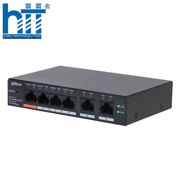Switch PoE 6 Port DAHUA – Giải pháp PoE thông minh