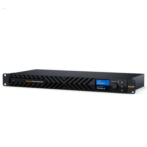 Blackmagic Ethernet Switch 820 – Switch broadcast 100G chuyên dụng cho hệ thống SMPTE-2110 hiện đại!