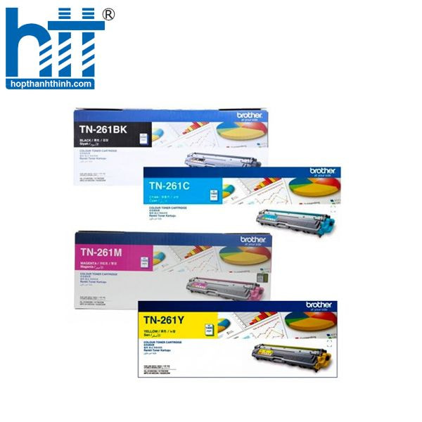 Mực in laser màu Brother TN-261C/M/Y – sắc nét, bền màu.