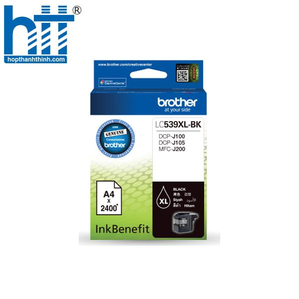 Mực Brother LC-539XL BK – In sắc nét, tiết kiệm tối đa