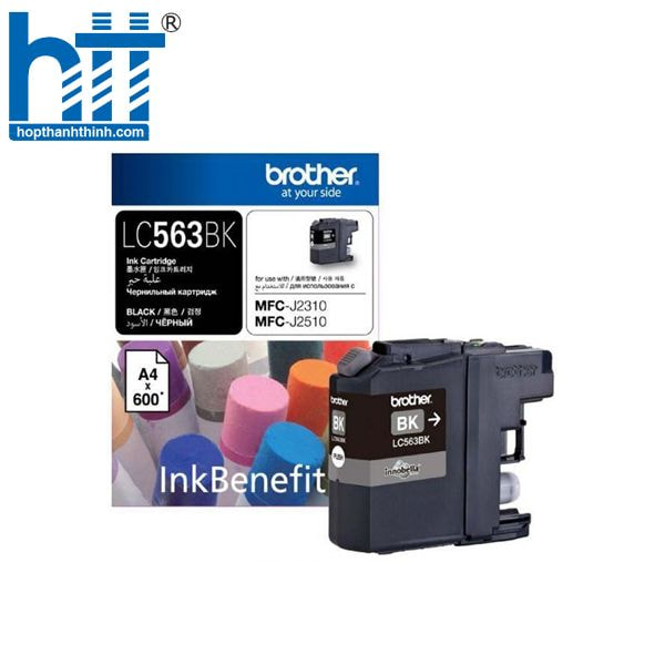 Mực đen LC-563BK – Bản in chuyên nghiệp, không lem mực.
