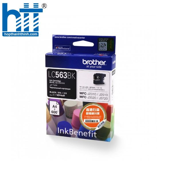 Mực Brother LC-563BK – In đậm, rõ nét từng chi tiết.