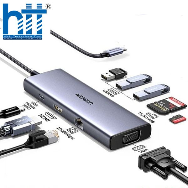 UGREEN 15600 Hub USB-C 9-in-1 – Kết nối toàn diện cho laptop