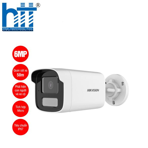 Lắp đặt camera IP 6MP Hikvision DS-2CD1T63G2-LIUF, nhìn rõ ban đêm