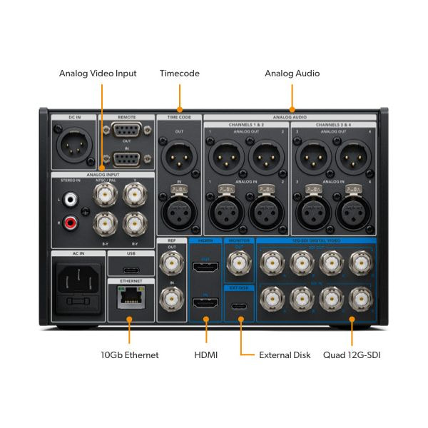 hi hình 8K HDR siêu nét với HyperDeck Extreme 8K HDR từ Blackmagic Design.