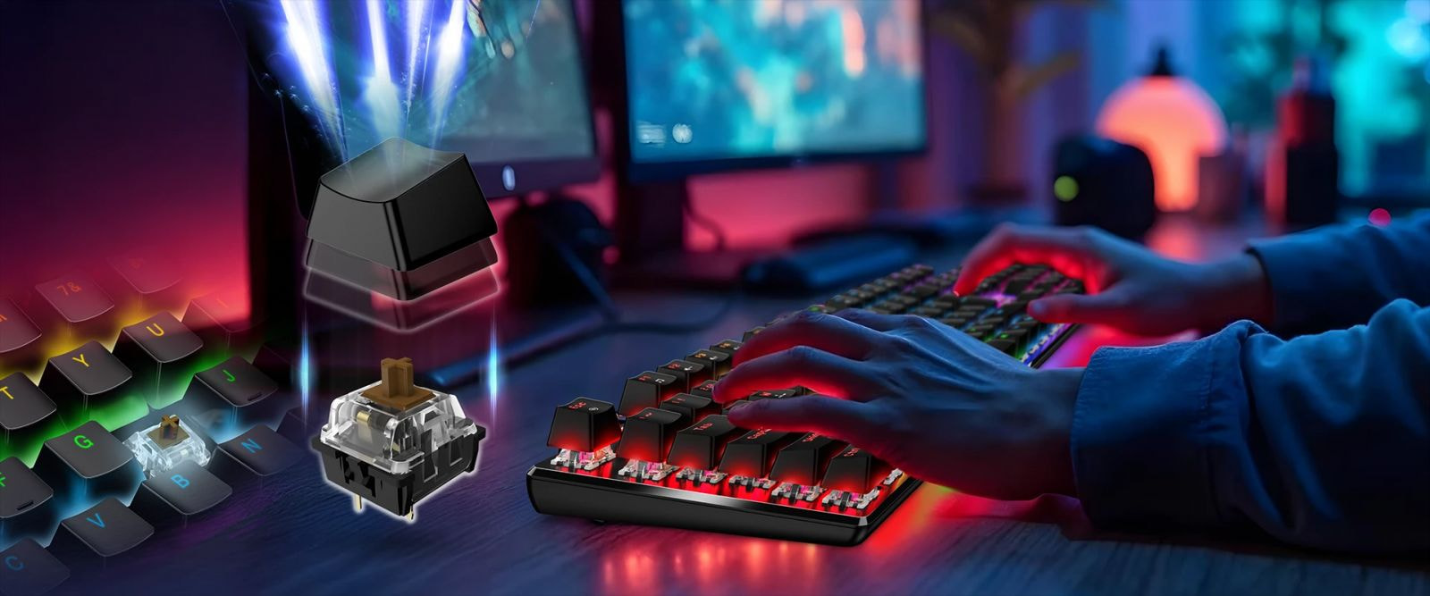 Genius Scorpion K12 – bàn phím cơ LED đa màu cho trải nghiệm tuyệt vời.