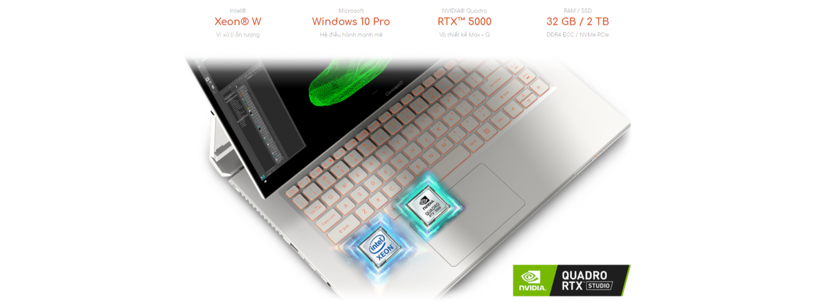 Laptop Đồ họa ConceptD 7 Ezel Pro CC715-5