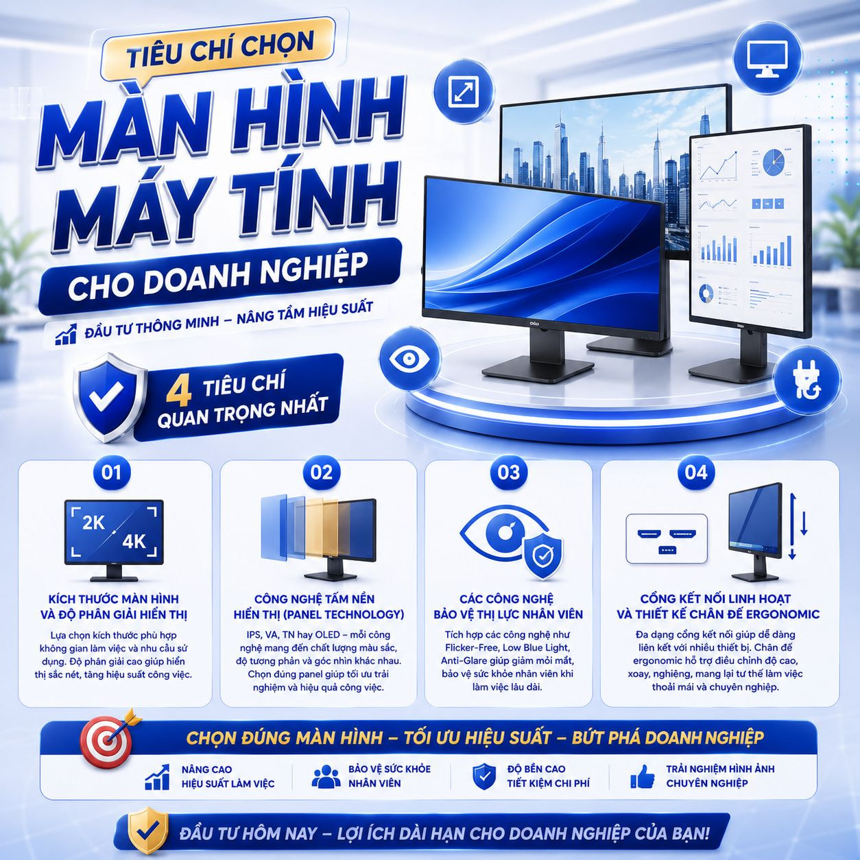 Tiêu chí chọn màn hình tại Hợp Thành Thịnh