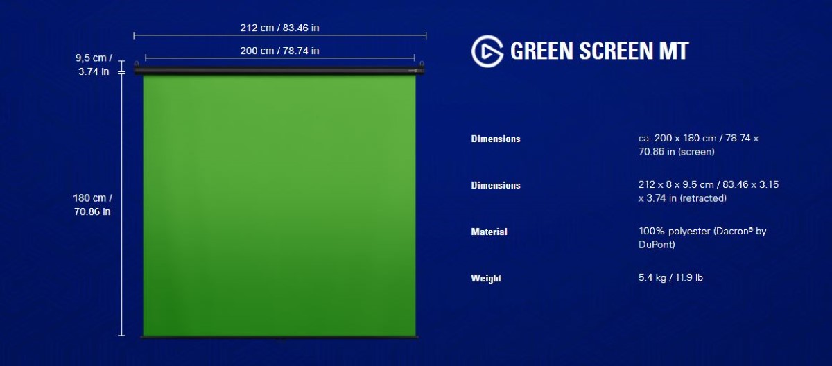 Phông xanh Elgato Green Screen MT 4