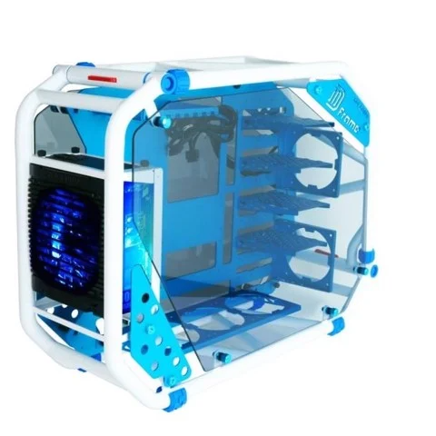 GEARVN Case INWIN D-Frame 2.0 White/ Blue