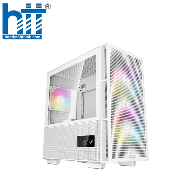Hợp Thành Thịnh - Case Deepcool CH360 DIGITAL WH Mid-tower mATX ARGB - White