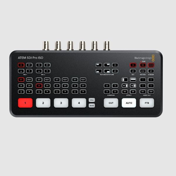ATEM SDI Pro ISO – Giải pháp livestream SDI chuyên nghiệp với ghi ISO độc lập và streaming RTMP ổn định cho studio broadcast hiện đại.