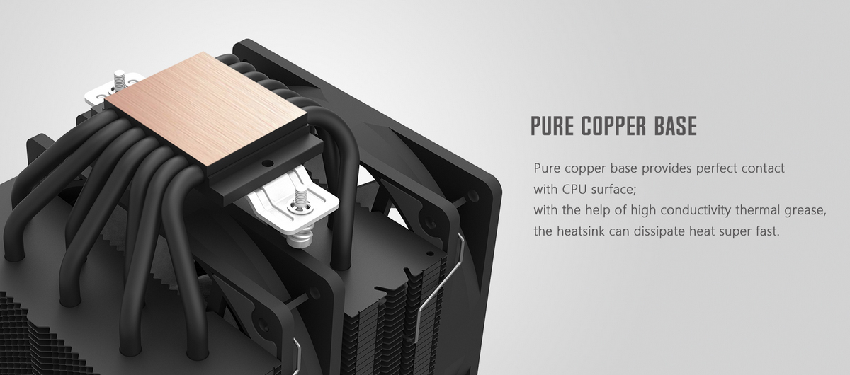 Tản nhiệt khí ID-Cooling CPU SE-207 Black hiệu suất cao cấp với 7 ống dẫn nhiệt