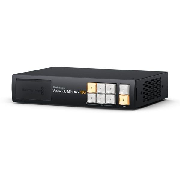 Blackmagic Videohub Mini 6x2 12G – Router SDI nhỏ gọn cho hệ thống livestream & broadcast chuyên nghiệp!