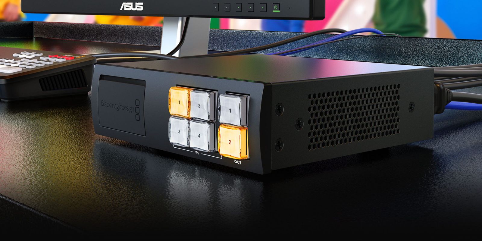 Blackmagic Videohub Mini 4x2 12G – Router SDI nhỏ gọn cho studio broadcast hiện đại!