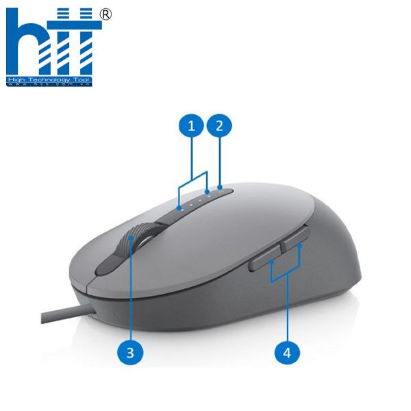 Chuột không dây Dell Mobile Pro MS5120W Màu Xám