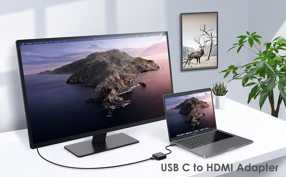 Bộ chuyển đổi Type C sang HDMI 4K30Hz Lention CU207