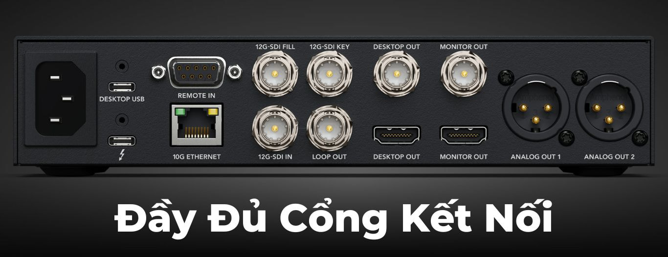 Tối ưu workflow DaVinci Resolve với Blackmagic Media Player 10G chuẩn broadcast.