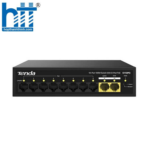 Switch Tenda 8 port 100M S110PC - 8 cổng RJ45 tốc độ 100M