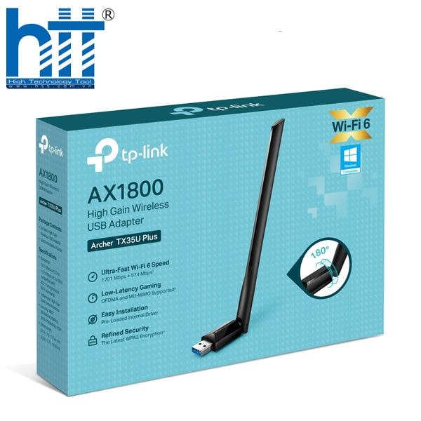 Tăng tốc Wi-Fi với Archer TX35U Plus chuẩn AX1800.