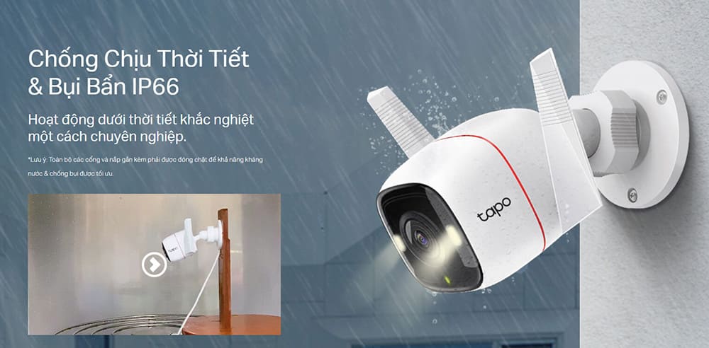 Camera IP Wifi TP-Link Tapo C320WS 4MP 2K ngoài trời