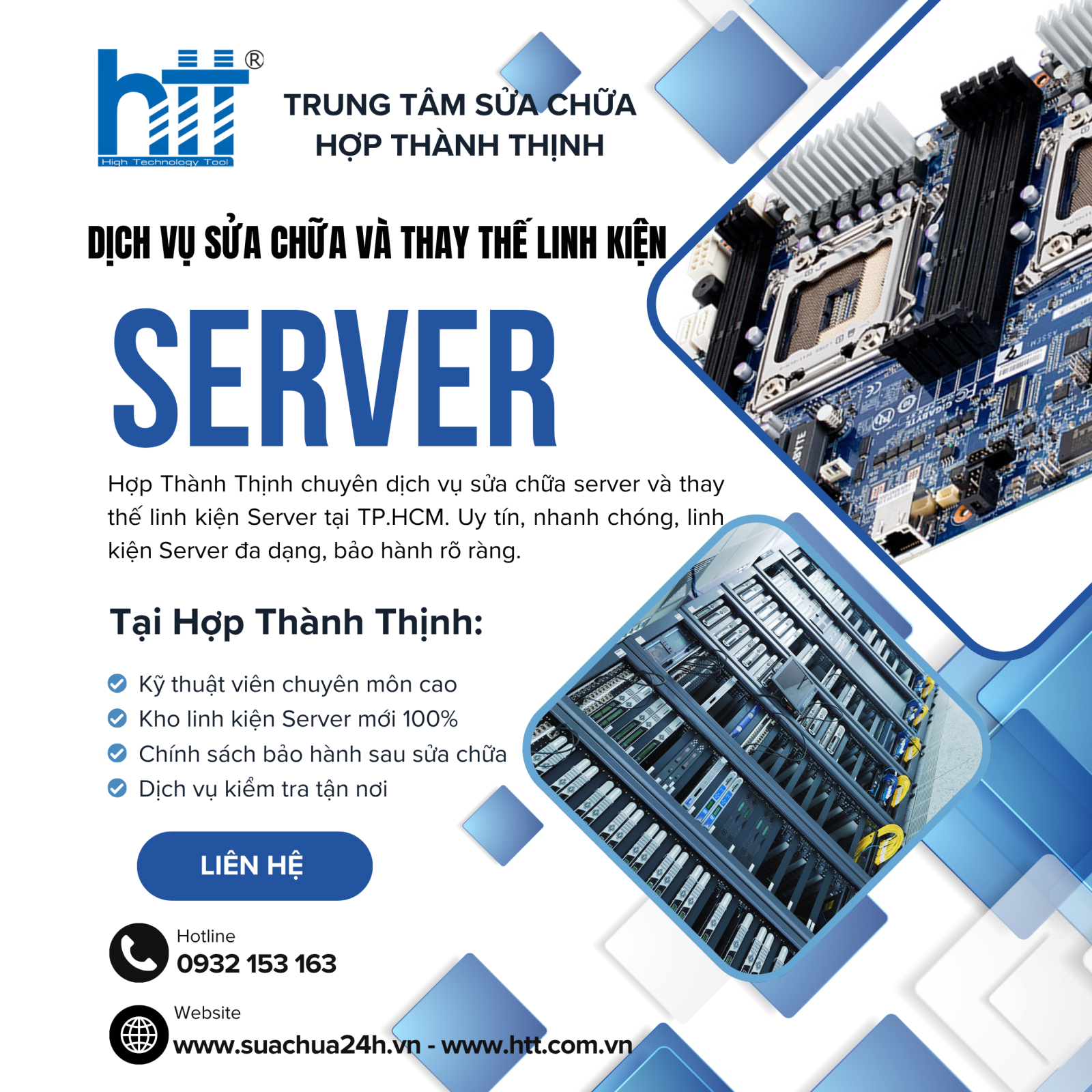 Trung tâm sửa chữa và bảo trì server Hợp Thành Thịnh tại TP.HCM
