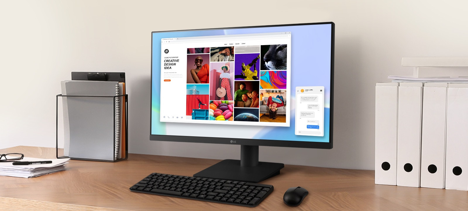 LG LCD – Tấm nền IPS, chống mỏi mắt, lý tưởng cho văn phòng.