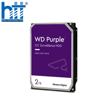 Ổ CỨNG HDD WESTERN DIGITAL 2TB PURPLE (WD23PURZ) (64MB CACHE/3.5 INCH/ SATA3)