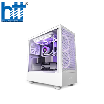 Vỏ máy tính NZXT H5 Elite White (2 fan ARGB)