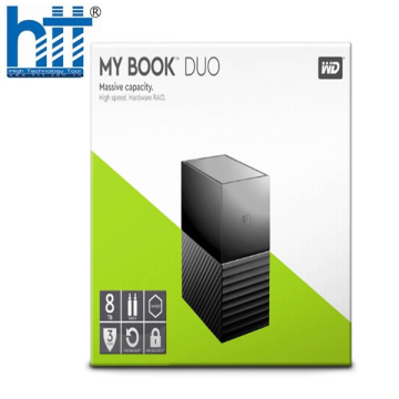 Ổ cứng di động Western Digital My Book Duo 8Tb USB3.0 (WDBFBE0080JBK)