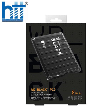 Ổ cứng di động Western Black P10 Game Drive 2TB 2.5inch (WDBA2W0020BBK)