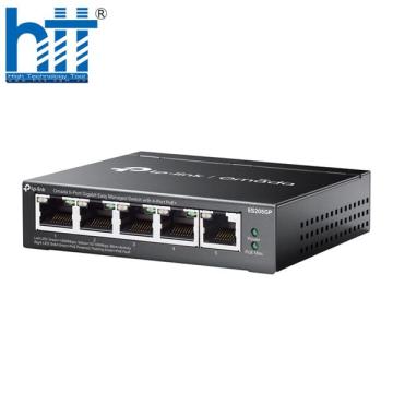 Switch TP-Link ES205GP (Gigabit (1000Mbps)| 5 Cổng| 4 cổng PoE| Vỏ kim loại)