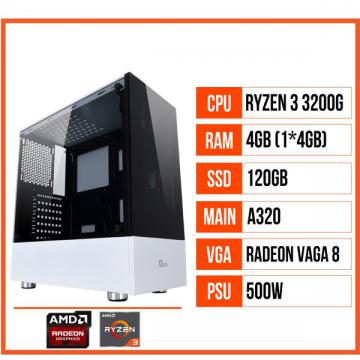 PC GAMING HTT09 (R3 3200G/A320/4GB RAM/120GB SSD/500W)