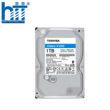 Ổ CỨNG HDD TOSHIBA AV V300 1TB 3.5 INCH, 5700RPM, SATA, 64MB CACHE (HDWU110UZSVA)